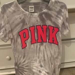 PINK tie-dye t shirt